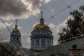 A file image of the Holy Ascension Cathedral seen through anti-drone nets in the town of Izium, in the eastern Kharkiv region, on July 22, 2026. -  Roman Pilipey, AFP