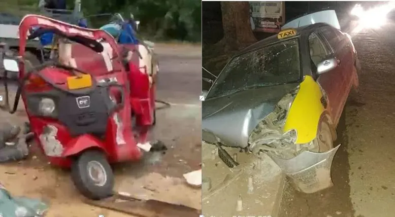 The tricycle and the taxi cab