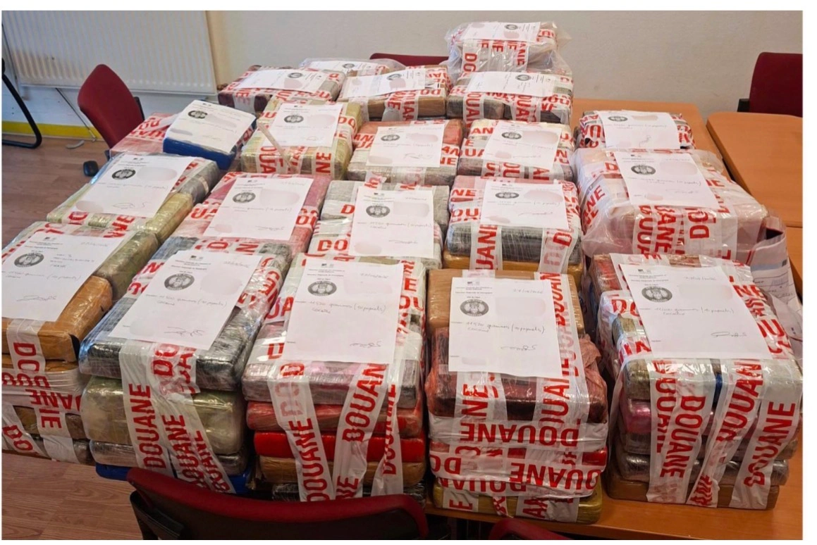 The seized cocaine