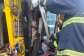 GNFS rescues driver trapped in overturned tipper truck at Bolgatanga