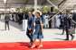 Benins new president, Romuald Wadagni, arrived at his inaugraration with his wife, First Lady Nathalie Villette-Wadagni.  By yanick folly (AFP)