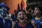 Cape Verde supporters in Praia celebrate the teams first goal against Argentina.  By JOSE CORREIA (AFP)