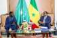Faye (left) and Sall discussed 'the major issues for the state', the presidency said.  By - (Senegalese Presidency/AFP)
