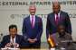 Indias external affairs minister Subrahmanyam Jaishankar (L) and Ghanas Foreign Affairs Minister Samuel Okudzeto Ablakwa (R) met in Accra.  By Nipah Dennis (AFP)