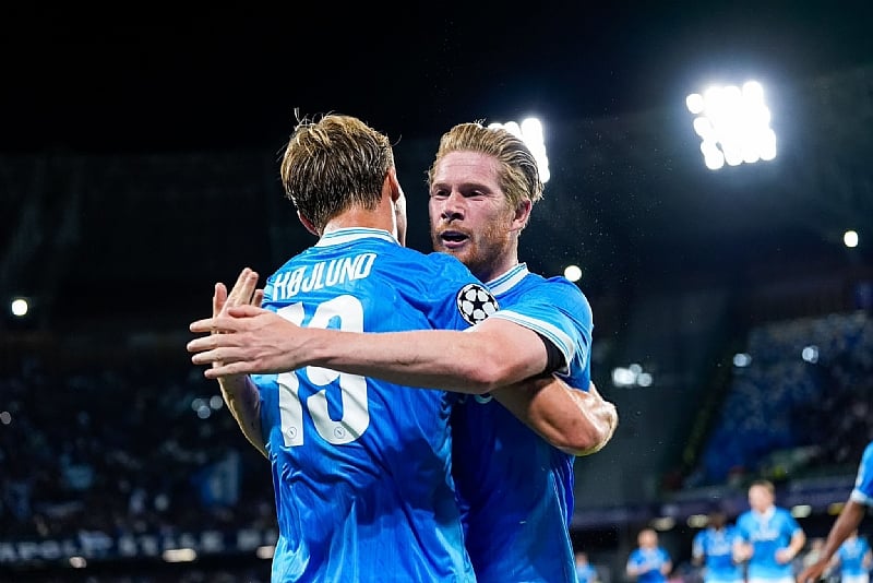 Champions League: Hojlund double helps Napoli defeat Sporting