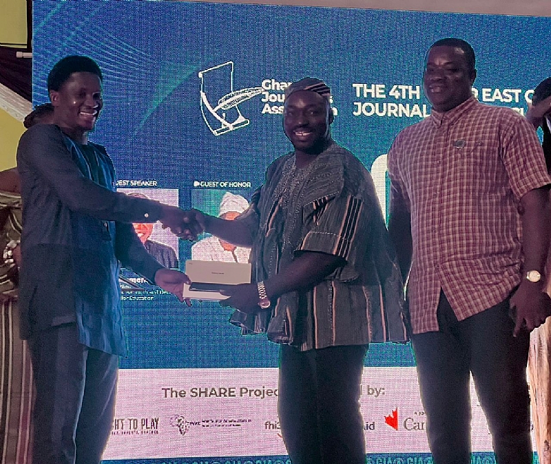 A1 Radio’s Moses Apiah wins double honours at Upper East GJA Awards
