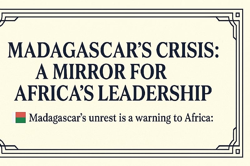 Madagascar’s Crisis: A Mirror for Africa’s Leadership