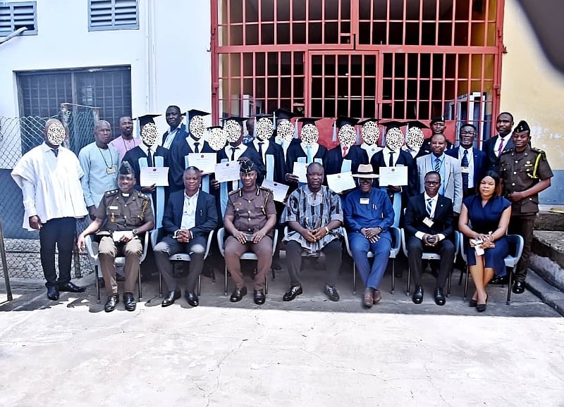 Ghana Prison Service Ho Central graduates 11 inmates who have become pastors