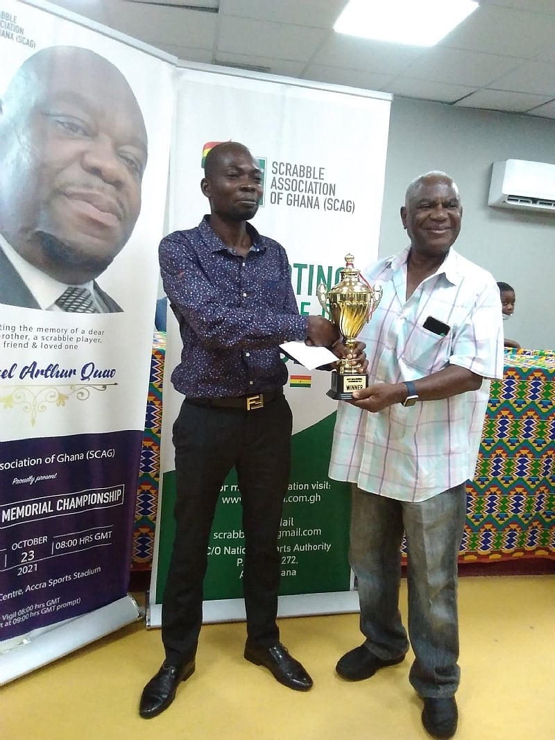 Charles Techie Menson wins Micky Quao Memorial Scrabble Championship