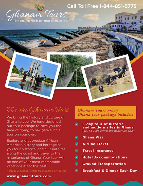 Ghanam Tours Invites You To Ghana For Business, Pleasure Or Education