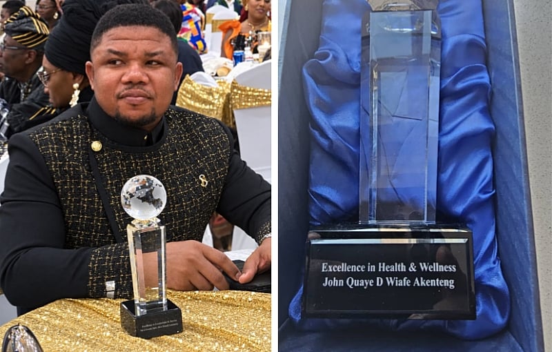 Dr. Wiafe Akenteng honoured with Excellence in Health and Wellness Award in