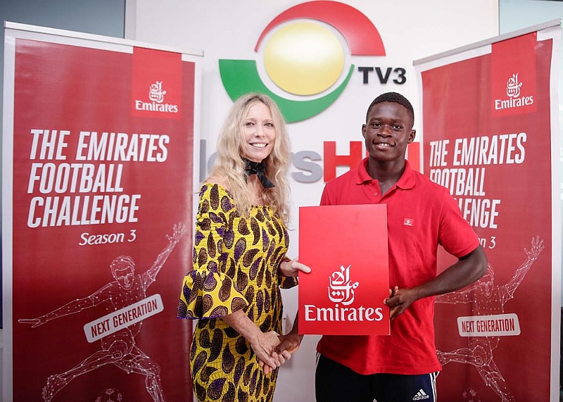 Abu Samuel Wins 3rd Emirates Football Challenge