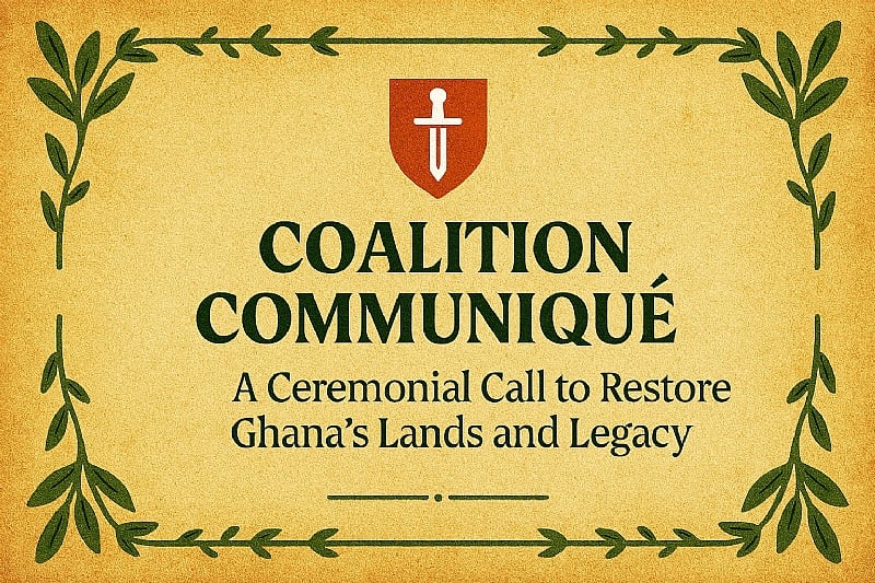 Coalition Communiqué: A Ceremonial Call to Restore Ghana’s L...