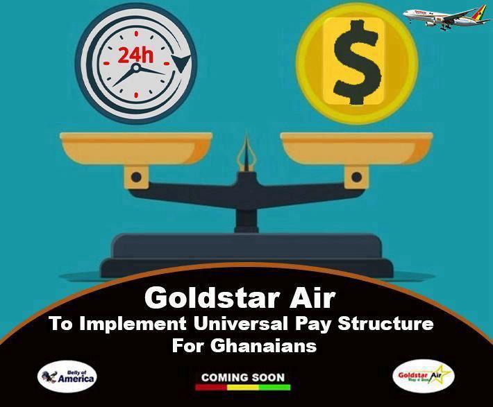 Goldstar Air to implement universal pay structure for Ghanaians
