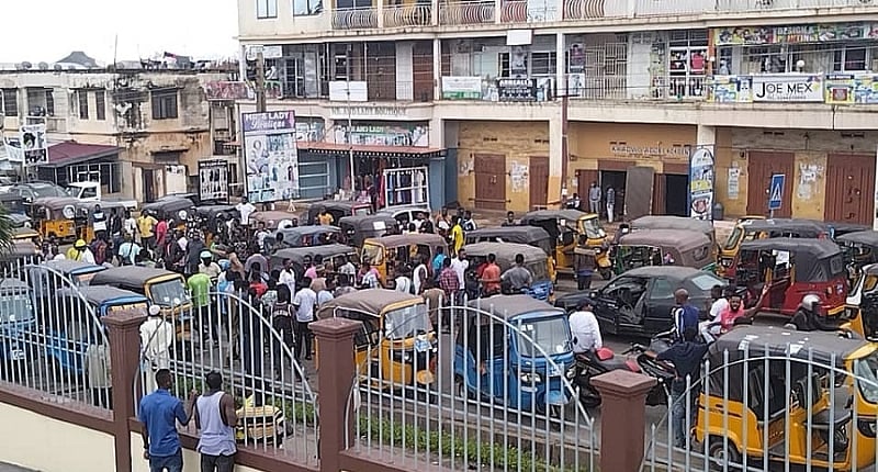 Pragia Riders Demonstrate in Kumasi Business District as Debate Over Their Role in Urban Transport Intensifies