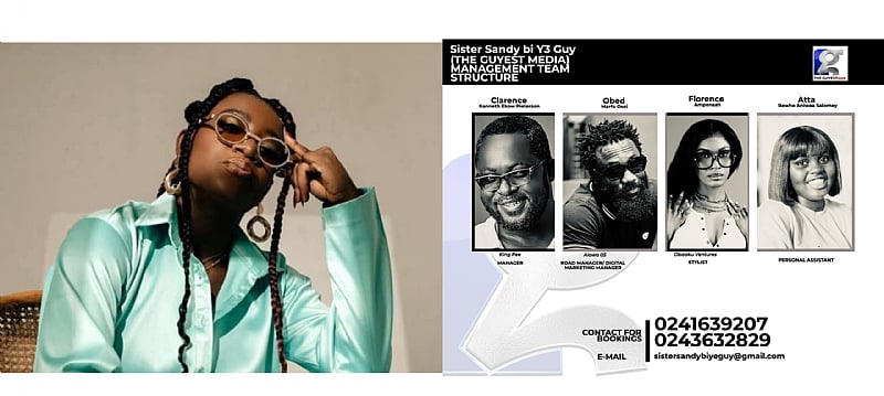 The Brand Sister Sandy Bi y3 Guy: Redefining Energy, Excellence, and Female Presence in Ghanaian Media
