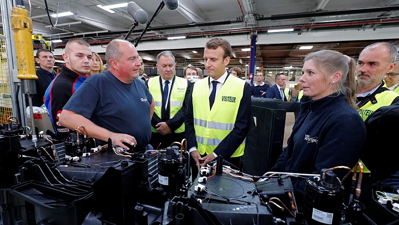 Macron returns to hometown in bid to win back public opinion