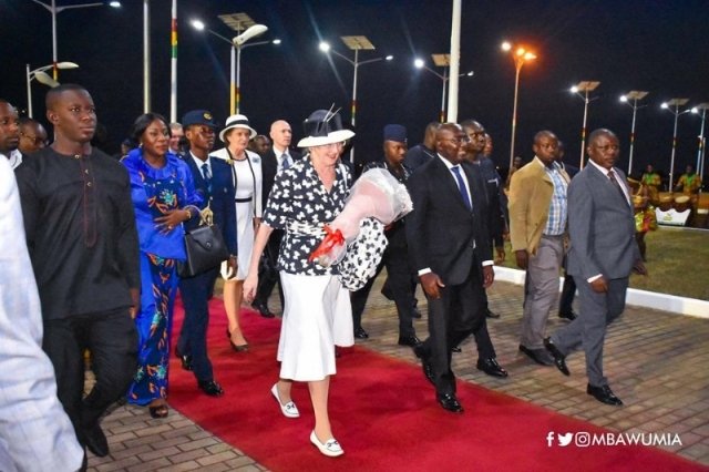 Accra: Danish Queen Margrethe II Arrives In Ghana