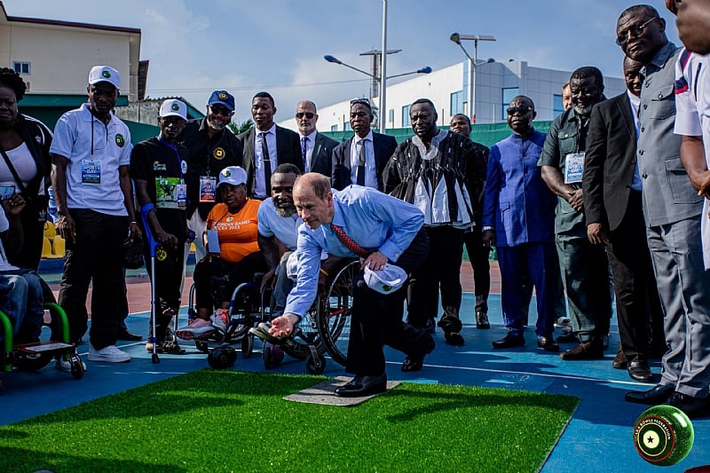 Duke of Edinburgh joins bowlers at UK-Ghana Sports Day in Accra