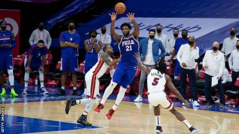 NBA: Joel Embiid Stars As Philadelphia 76ers Beat Miami Heat; LeBron ...