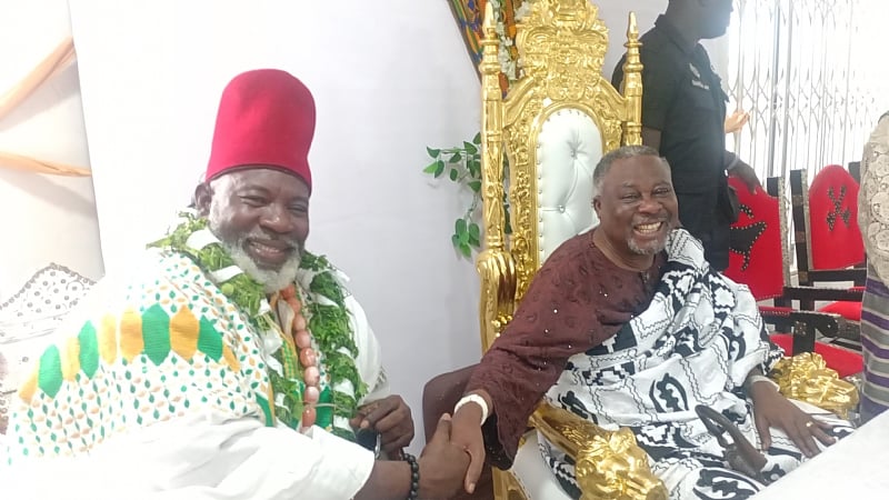 Accra Frafra Chief pays courtesy call on Nungua Mantse to deepen traditional