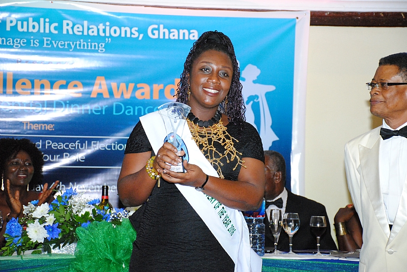 Georgina Asare Fiagbenu wins PR Discovery Of The Year at the 5th Institute of Public Relations (IPR) Excellence Awards 