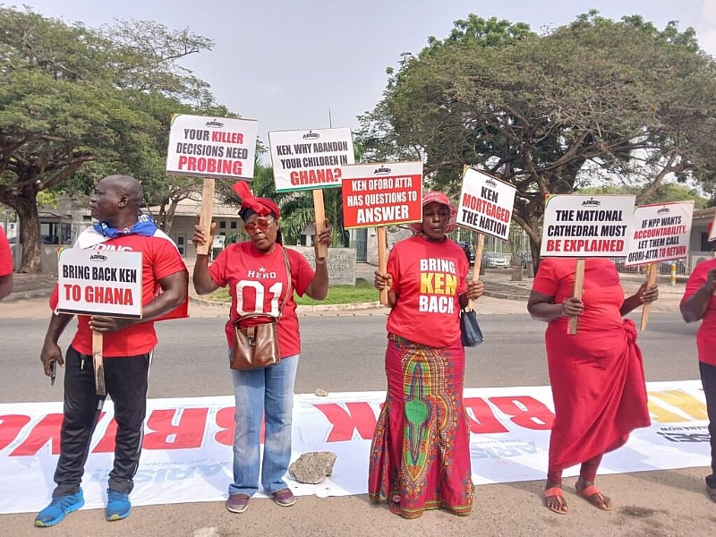 Arise Ghana pickets US Embassy to demand Ofori-Atta’s extrad...