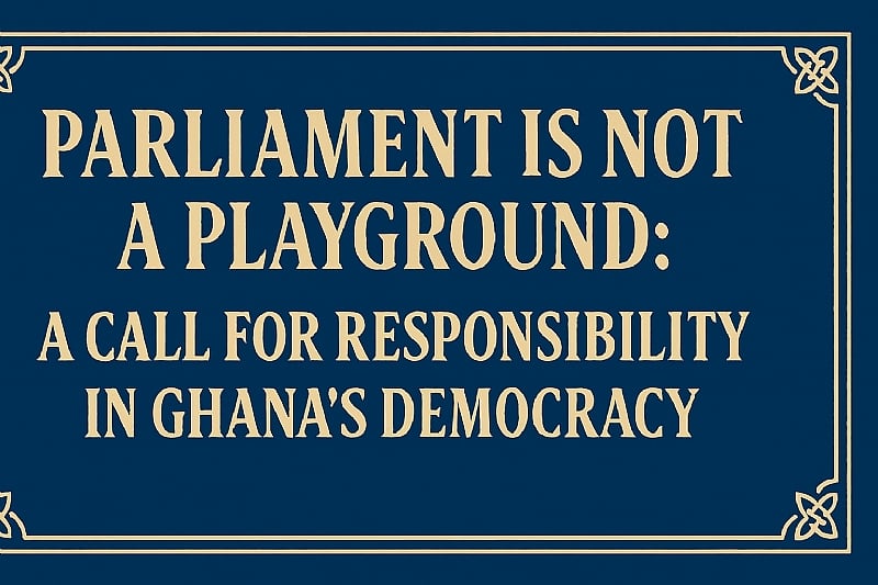 Parliament Is Not a Playground: A Call for Responsibility in...