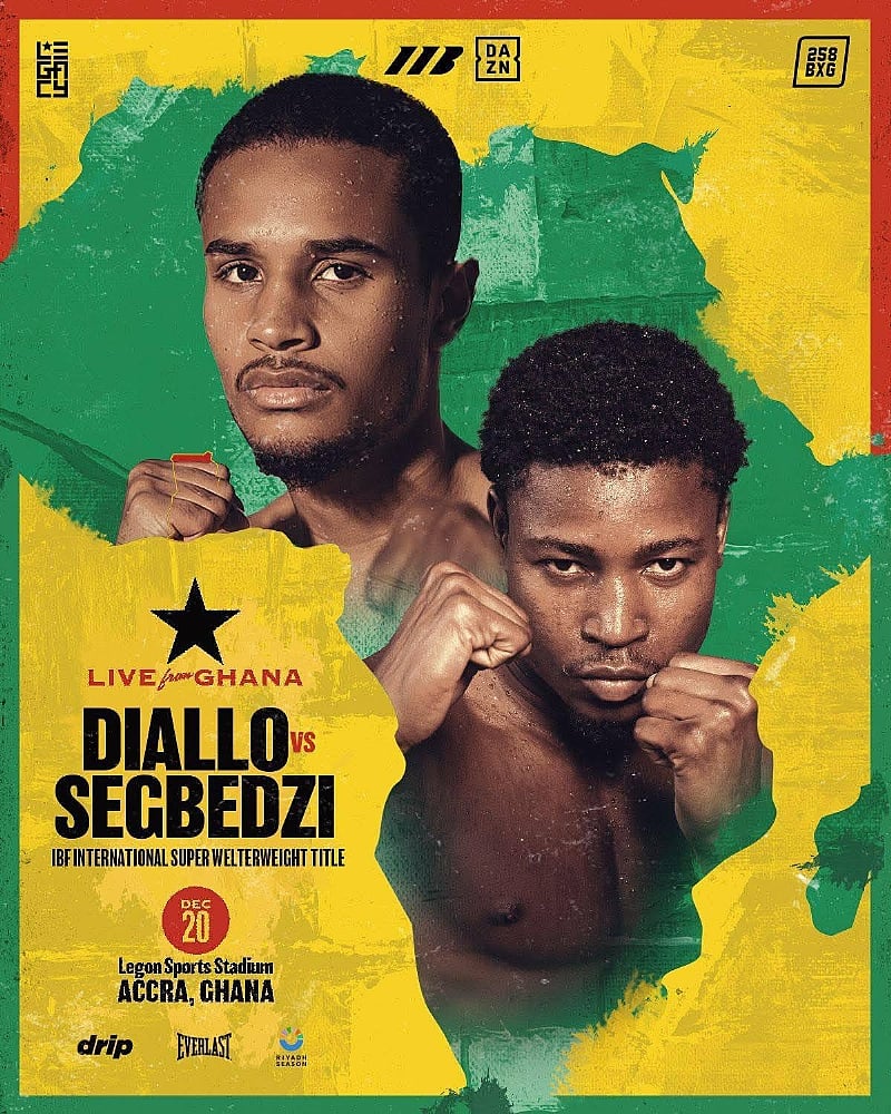 Sampson Segbedzi to face Ibrahim Diallo for IBF International Junior Middlew