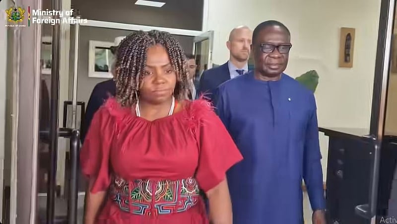 Columbian Vice President lands in Ghana for official visit