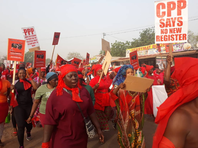 'Yenpini' Demo Hit Kumasi Against New Voters' Register