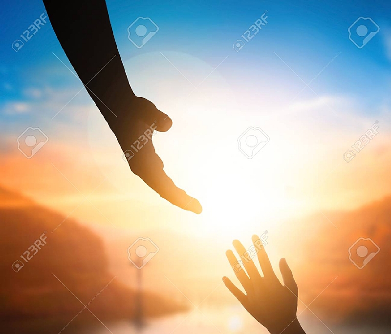 hand reaching from heaven