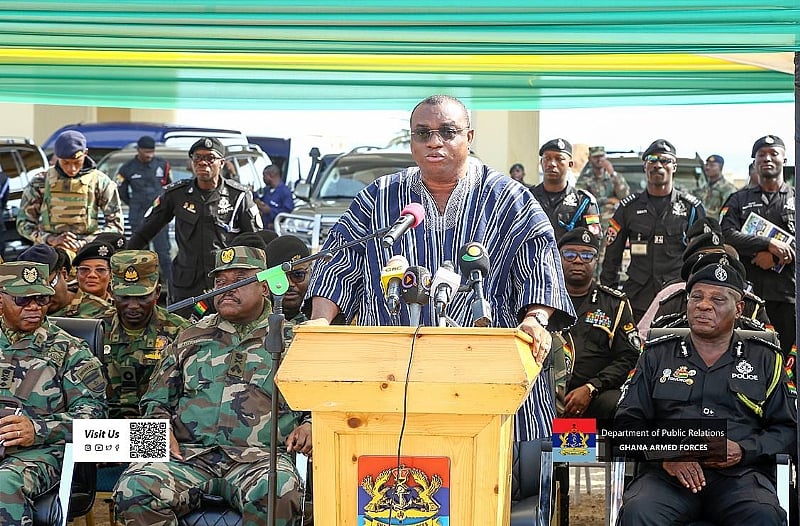 Ghana’s Security Agencies Stage a Joint Show of Force Ahead of the Festive S
