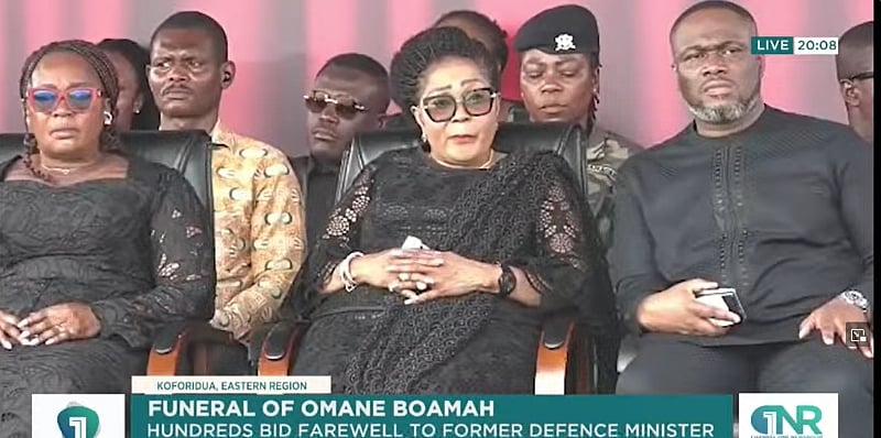 First Lady Leads Delegation to Honour Late Defence Minister in Koforidua