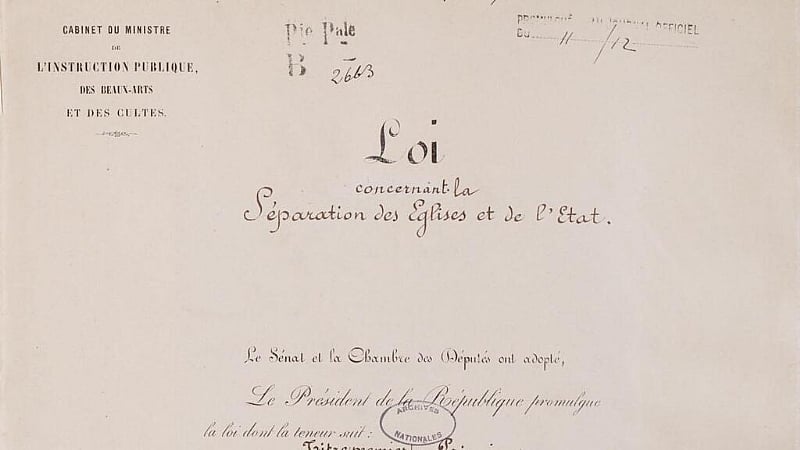 How a scandal and a socialist MP broke the French state's ties to the church