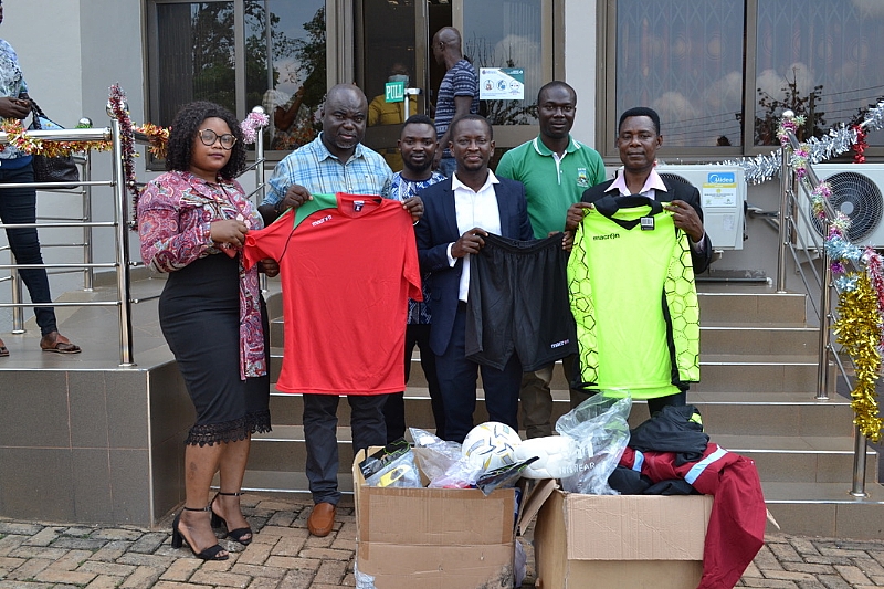 Two NGOs donate sports equipment to UENR