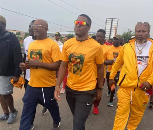 Sharaf Mahama leads health walk to create awareness ahead of...