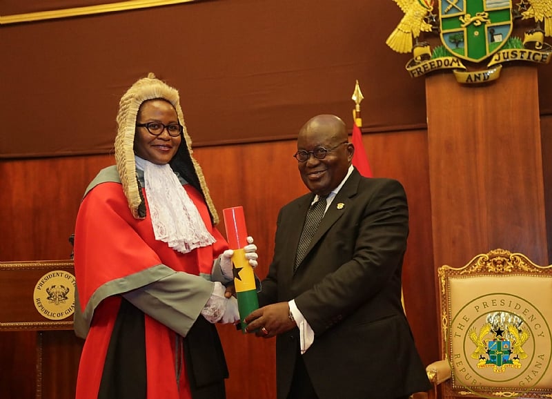 Akufo-Addo Swears In 45 High Court, Appeal Court Judges