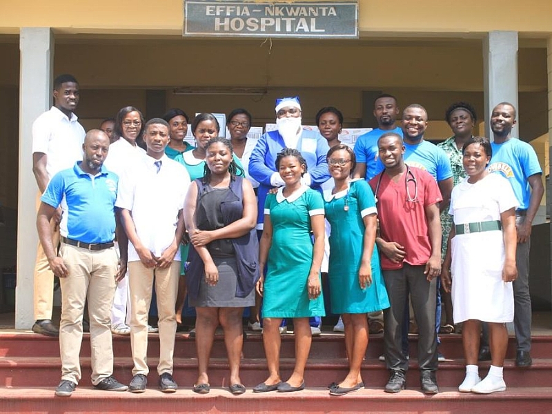 Effia-Nkwanta Regional Hospital receives support from Cowbell