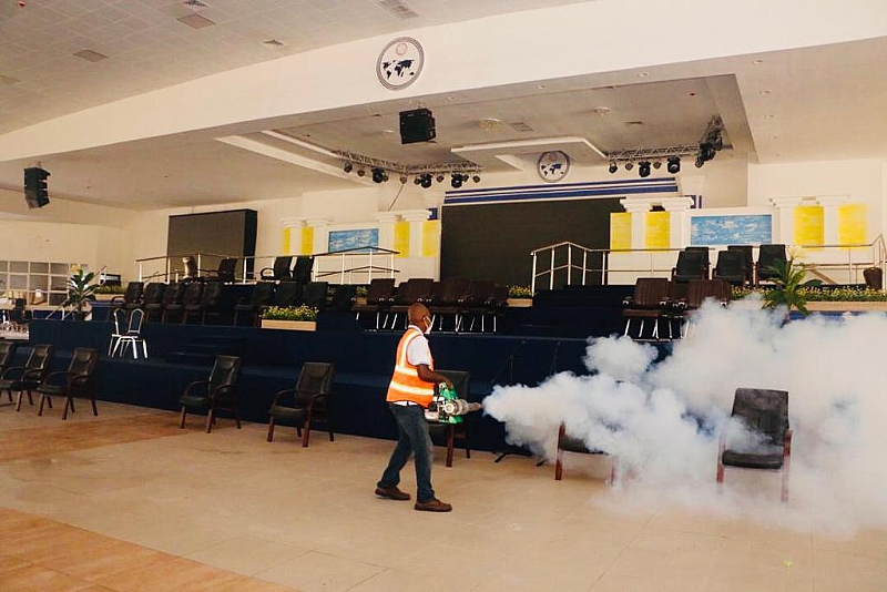 Zoomlion disinfects Pentecost Convention Center at Gomoa - Vimarsana News