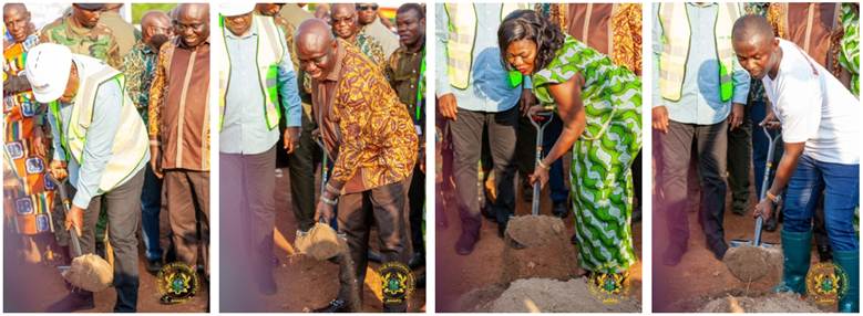 President Mahama breaks ground for poulltry, meat and feed processing factor