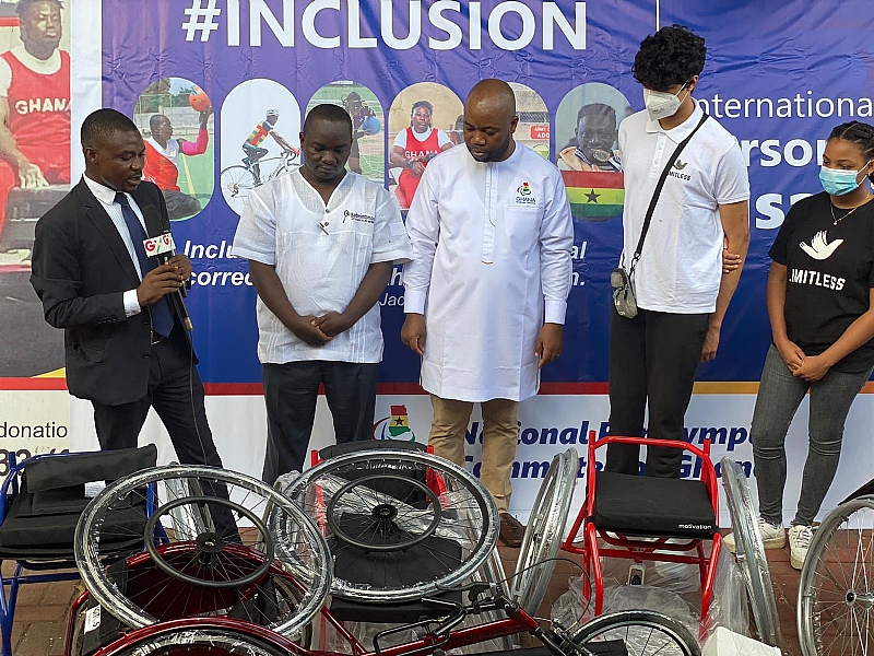 Ghana National Paralympic Committee surprises athletes with wheelchairs