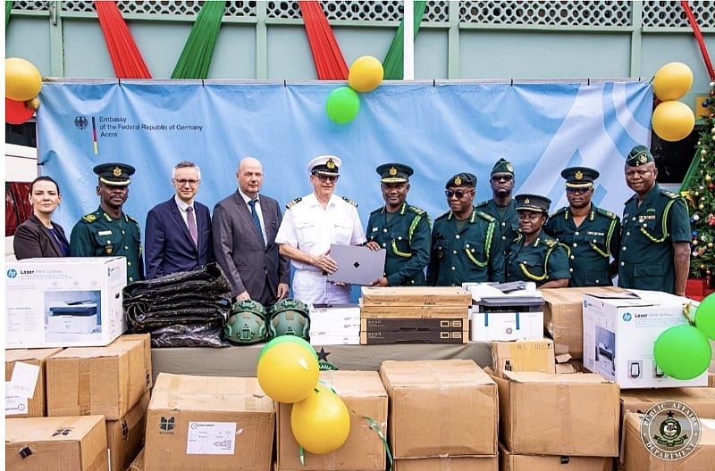 German government donates logistics worth over GHS1.7 million to Ghana Immig