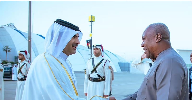 President Mahama lands in Qatar for key engagements at 2025 Doha Forum