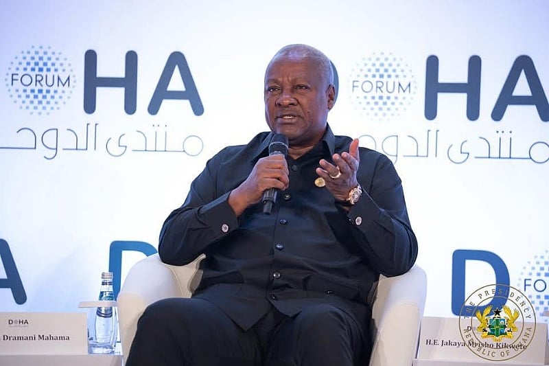 Mahama pushes for major irrigation investment at 2025 Doha Forum in Qatar