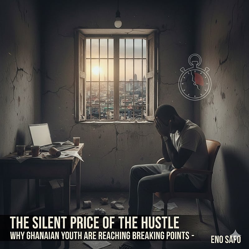 The Silent Price of the Hustle: Why Ghanaian youth are reaching breaking points – Eno Safo writes