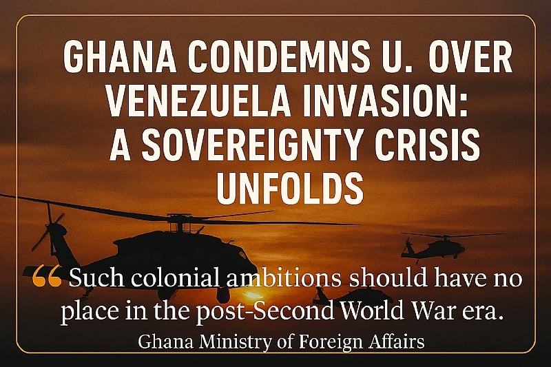Ghana Condemns U.S. Over Venezuela Invasion as Trump Threatens Second Strike