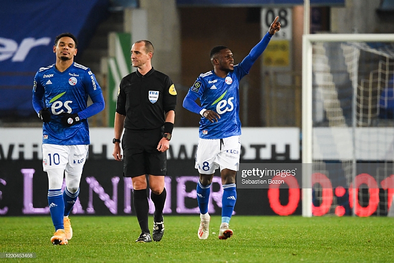 Ludovic AJORQUE of Racing Club de Strasbourg during the Ligue 1 match  News Photo - Getty Images