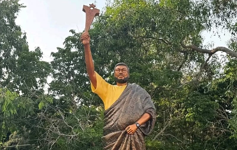 Statue of late Rawlings unveiled at Keta 