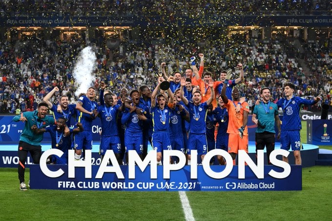 Chelsea lifted the Club World Cup for the first time after an extra-time  win against Brazilian side Palmeiras